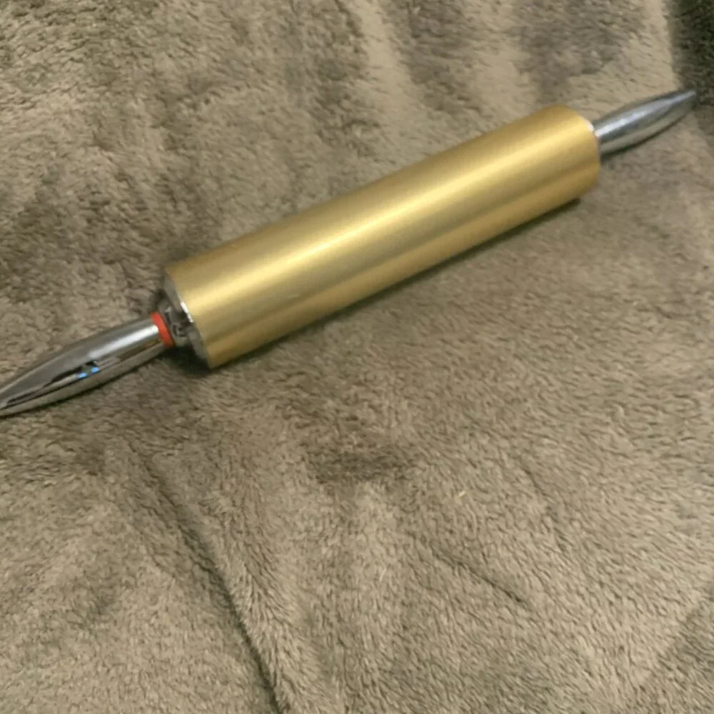 Rolling Pin Kitchen Metal Gold Colored Stainless Steel
